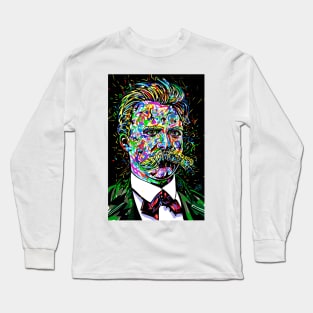 FRIEDRICH NIETZSCHE portrait Long Sleeve T-Shirt